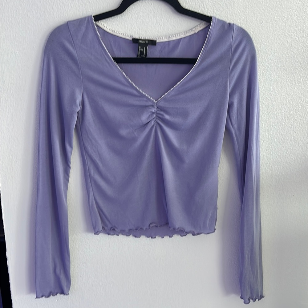 Forever 21 Purple Long Sleeve Top